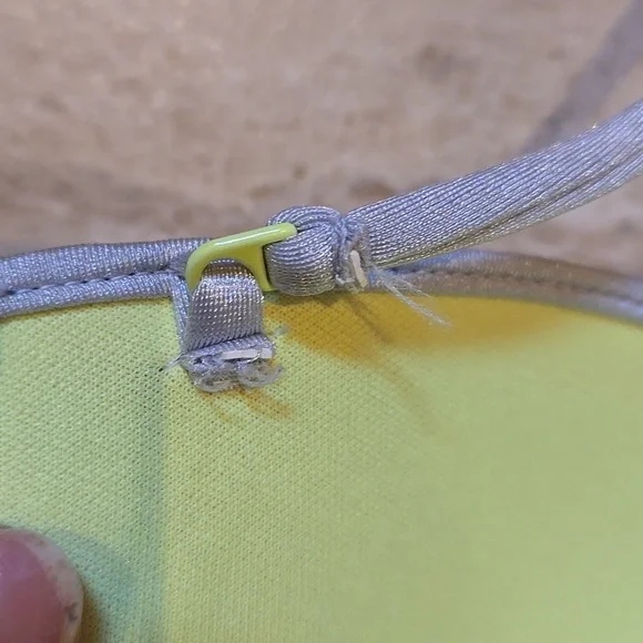 Victoria's Secret Elegant Shimmery Silver Gray Bead Accented Bikini Top - Picture 8 of 11